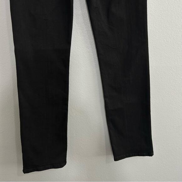 Frame Le Super High Jeans Straight Leg Exposed Zip Black Size 24 Rare - Picture 11 of 13